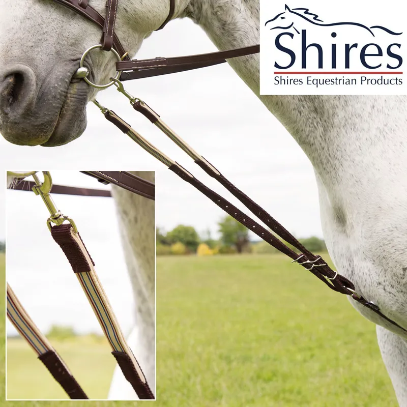 Shires Nylon Harbridge Training Aid - Brown 